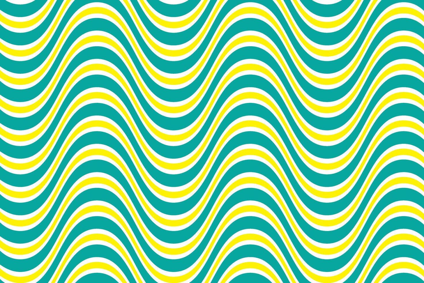 simple abstract seagreen and yellow color smoth zig zag line pattern art a colorful wave with a pattern of waves that say waves vector