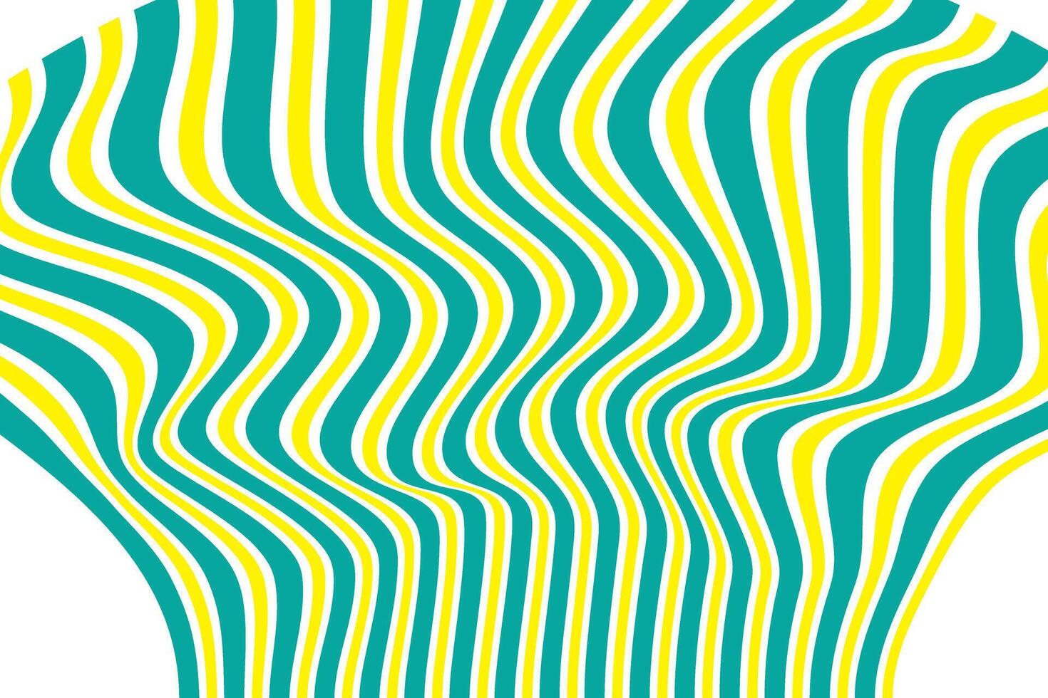 simple abstract seagreen and yellow color distort geometric wave pattern a colorful background with a pattern of lines vector