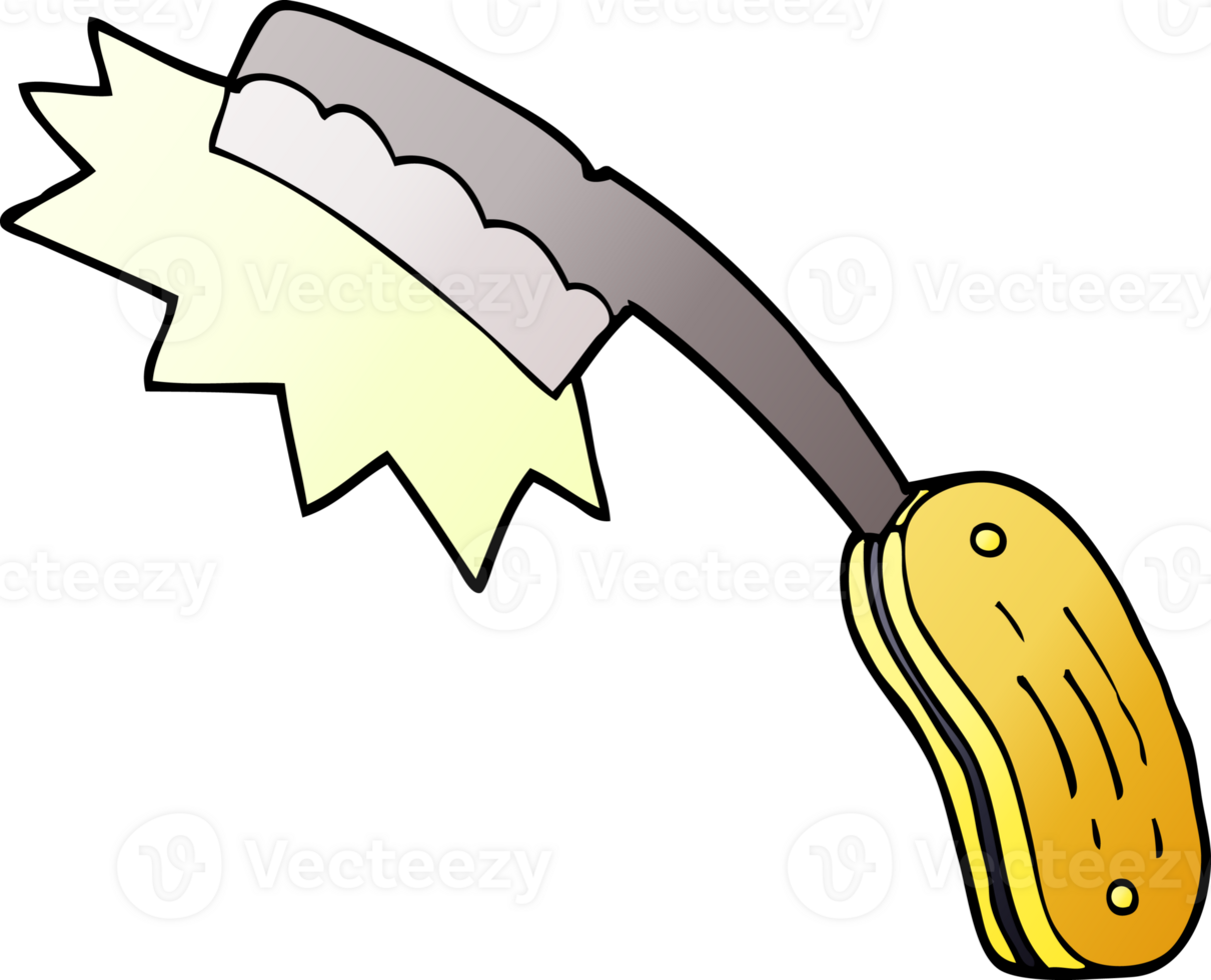 cartoon doodle sharp razor png