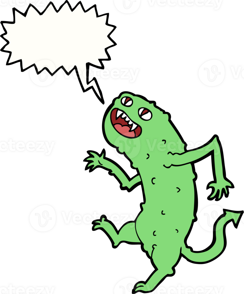 cartoon monster with speech bubble png