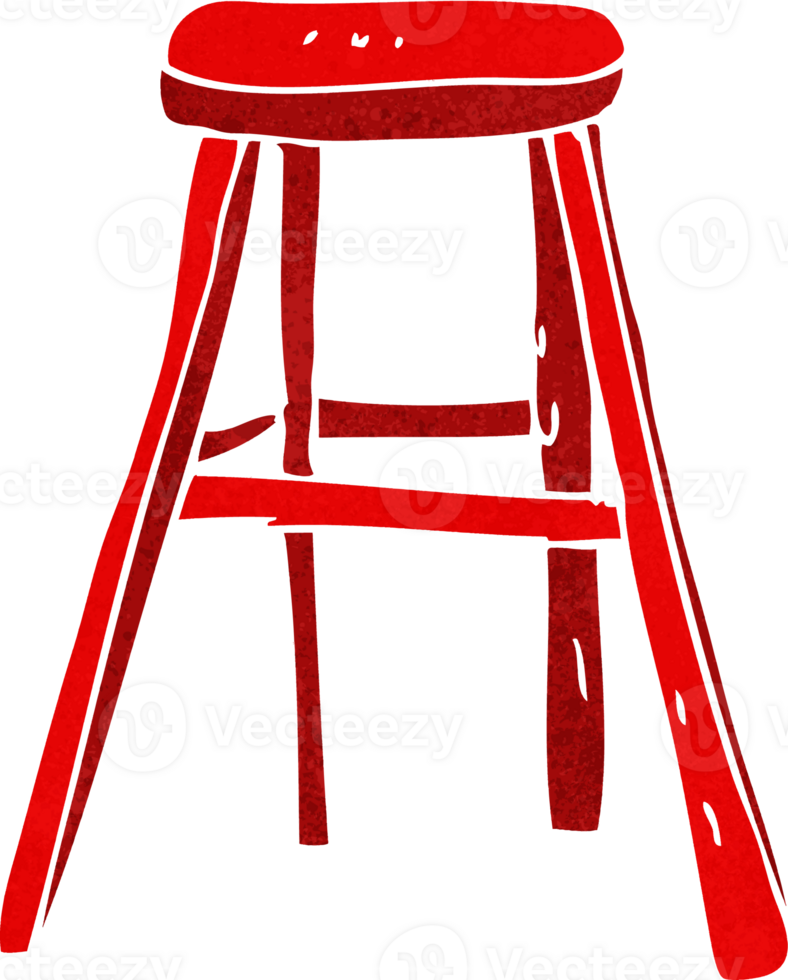 cartoon wooden stool png