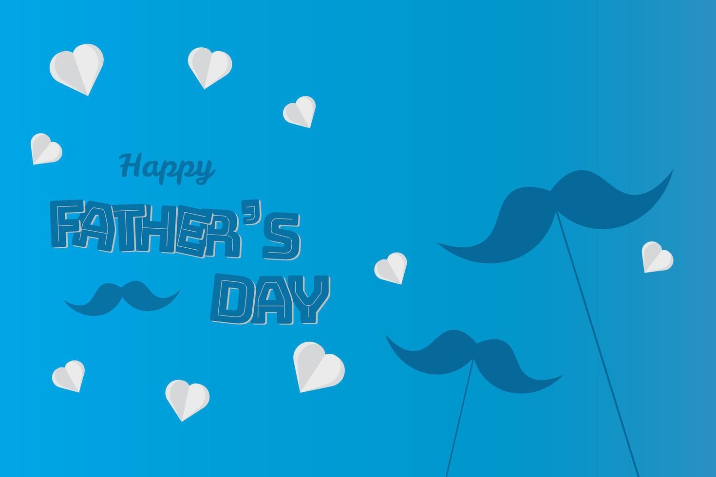 Happy Father's Day background design, vector