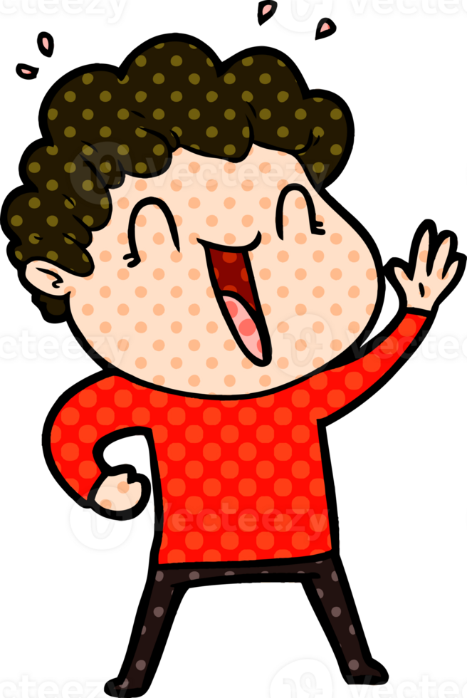 cartoon happy man png