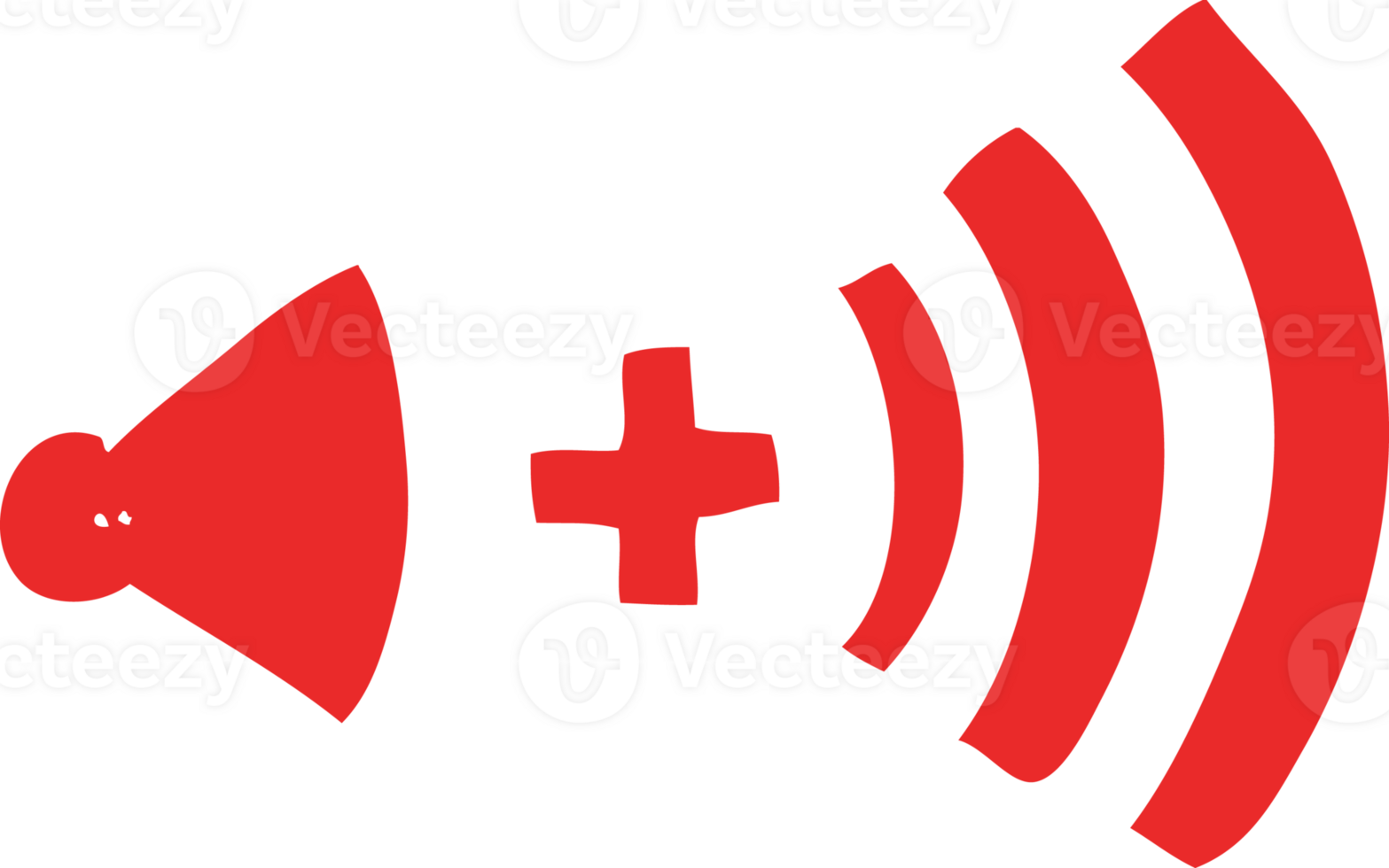 flat color illustration of volume symbol png