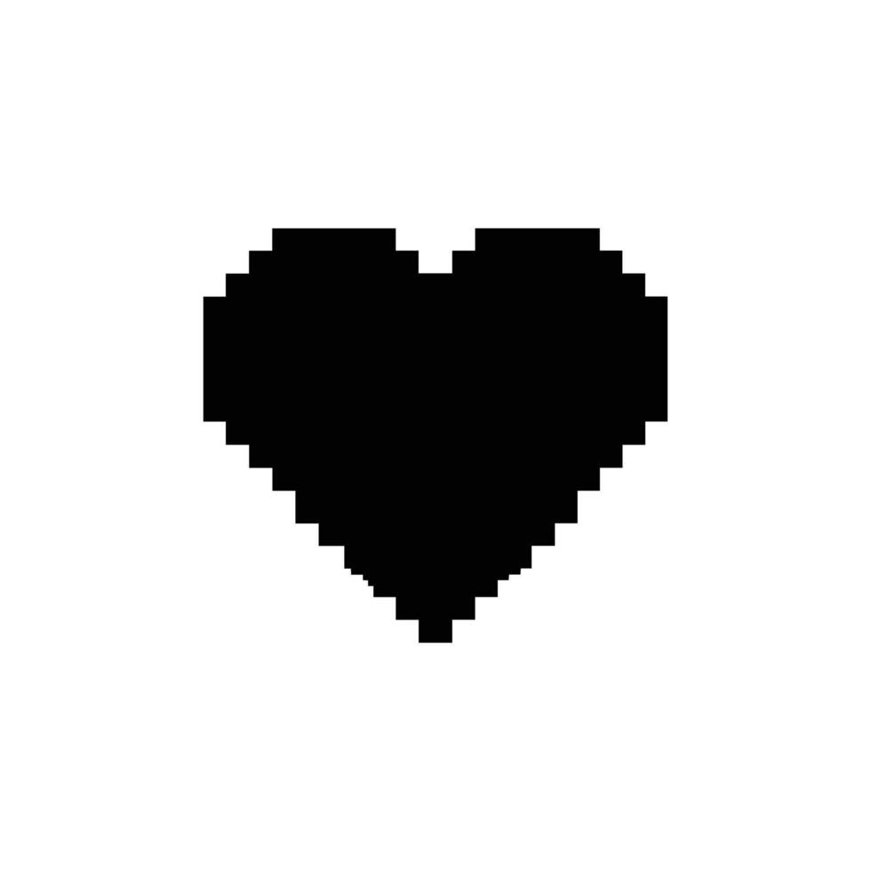 conjunto de corazones amor en un blanco antecedentes. antiguo ilustración en plano estilo. vector