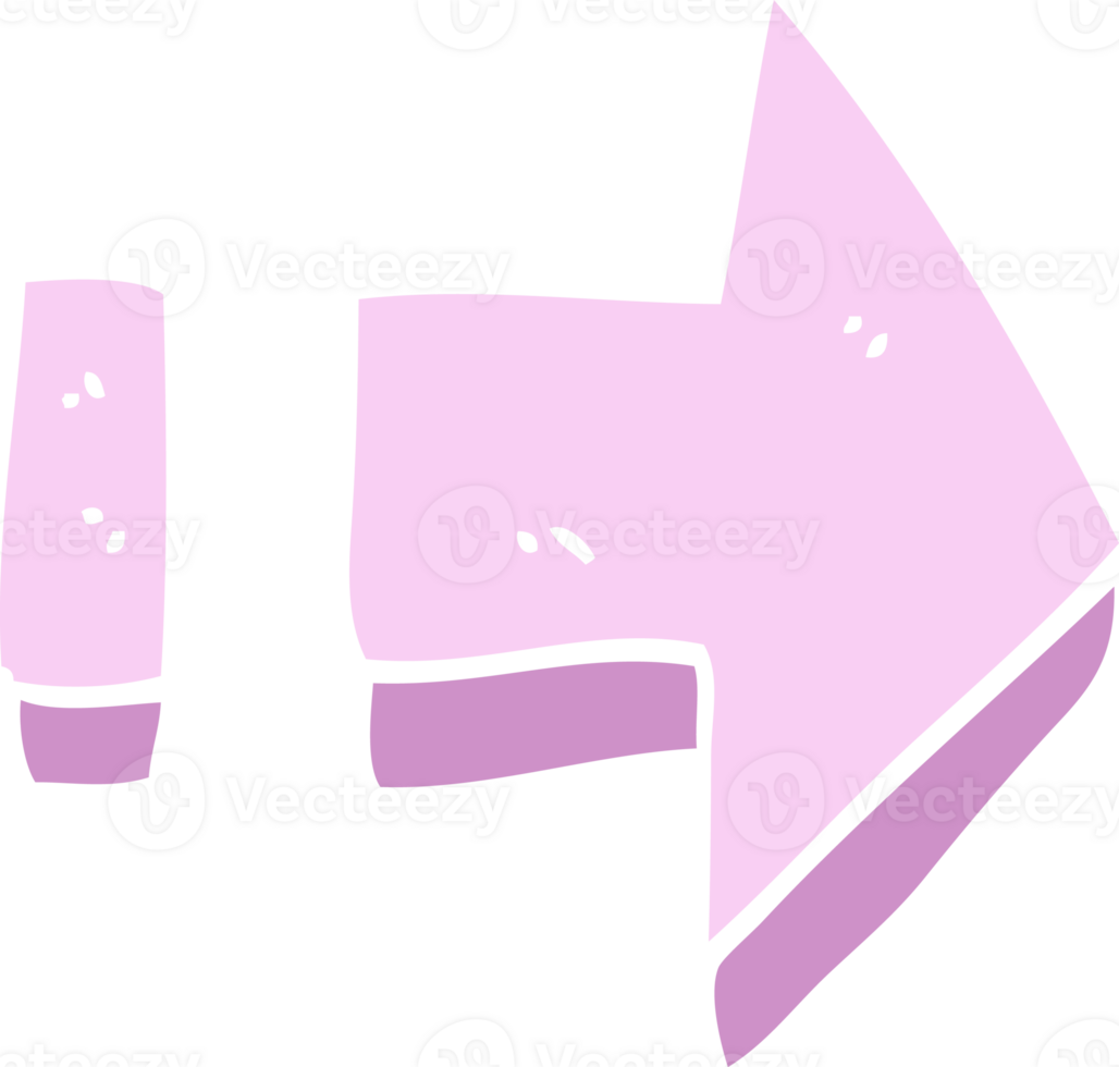 cartoon doodle pointing arrow png