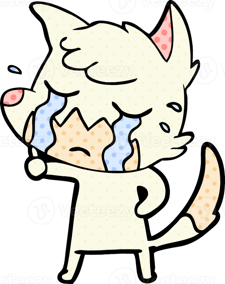crying fox cartoon png