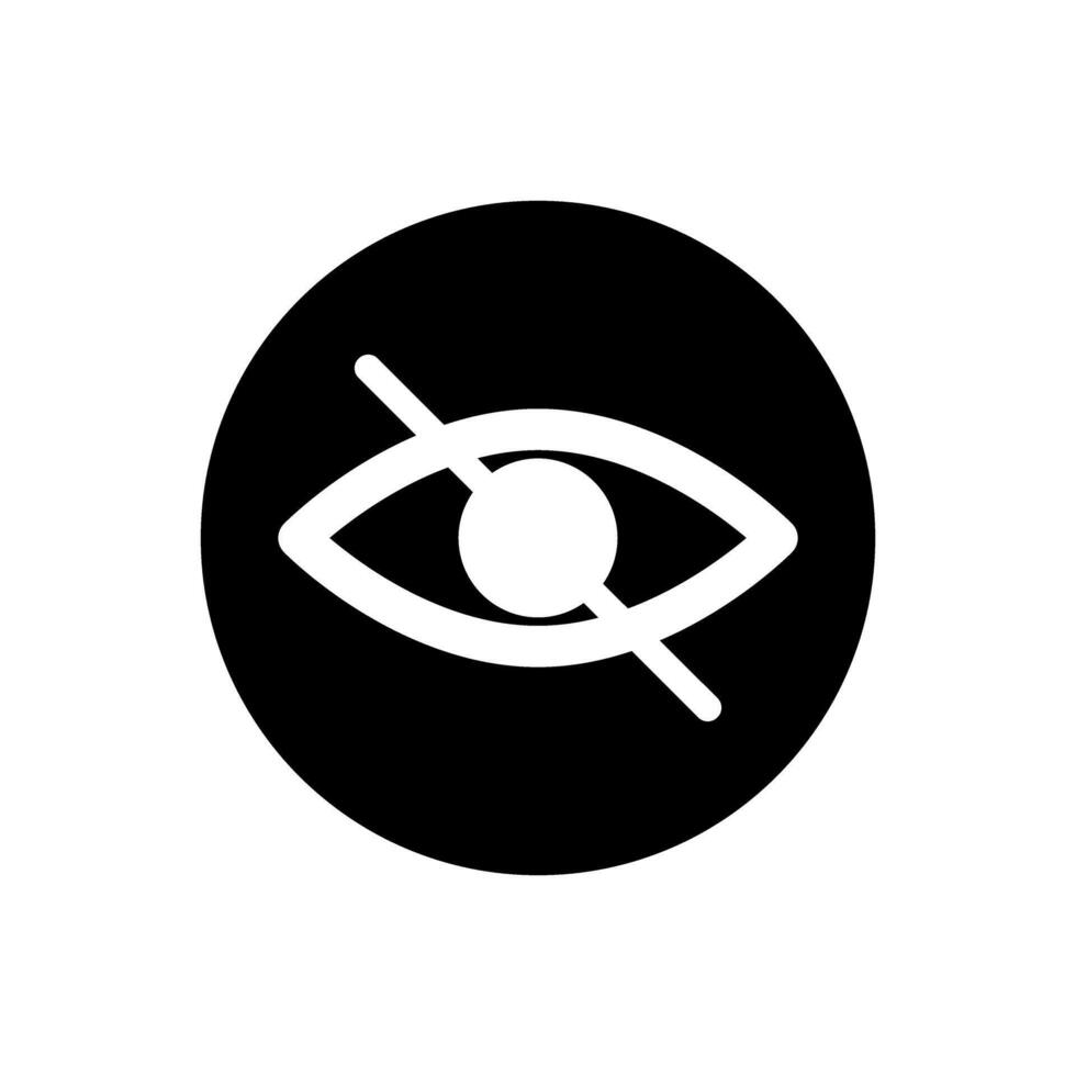 Eye icon. Human eye, vision and view illustration sign. Visible, sleep and medicine supervision observe, lens or cry symbols. vector