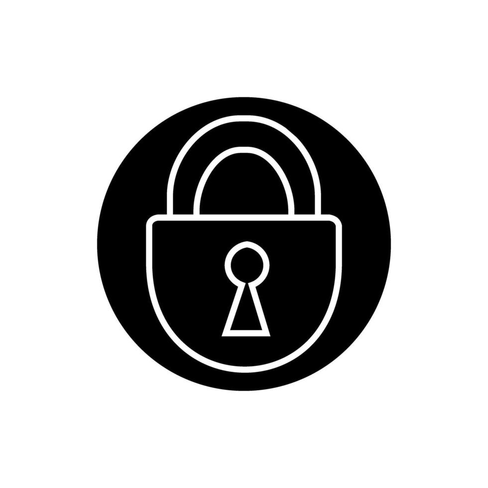 Lock icon . Closed illustration sign. Padlock symbol or logo. vector