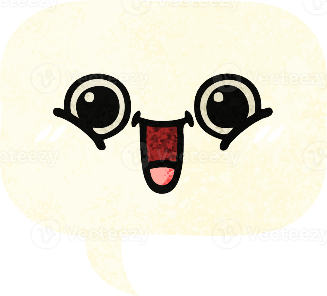 retro illustration style cartoon of a speech bubble png