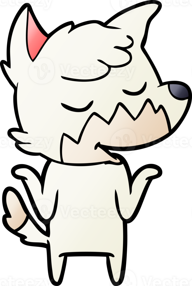 friendly cartoon fox png
