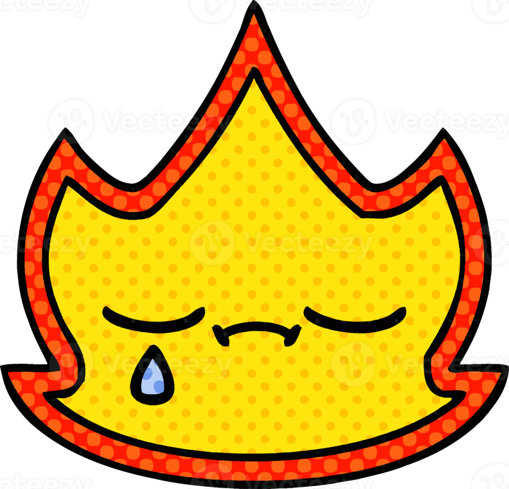 comic book style cartoon of a fire png