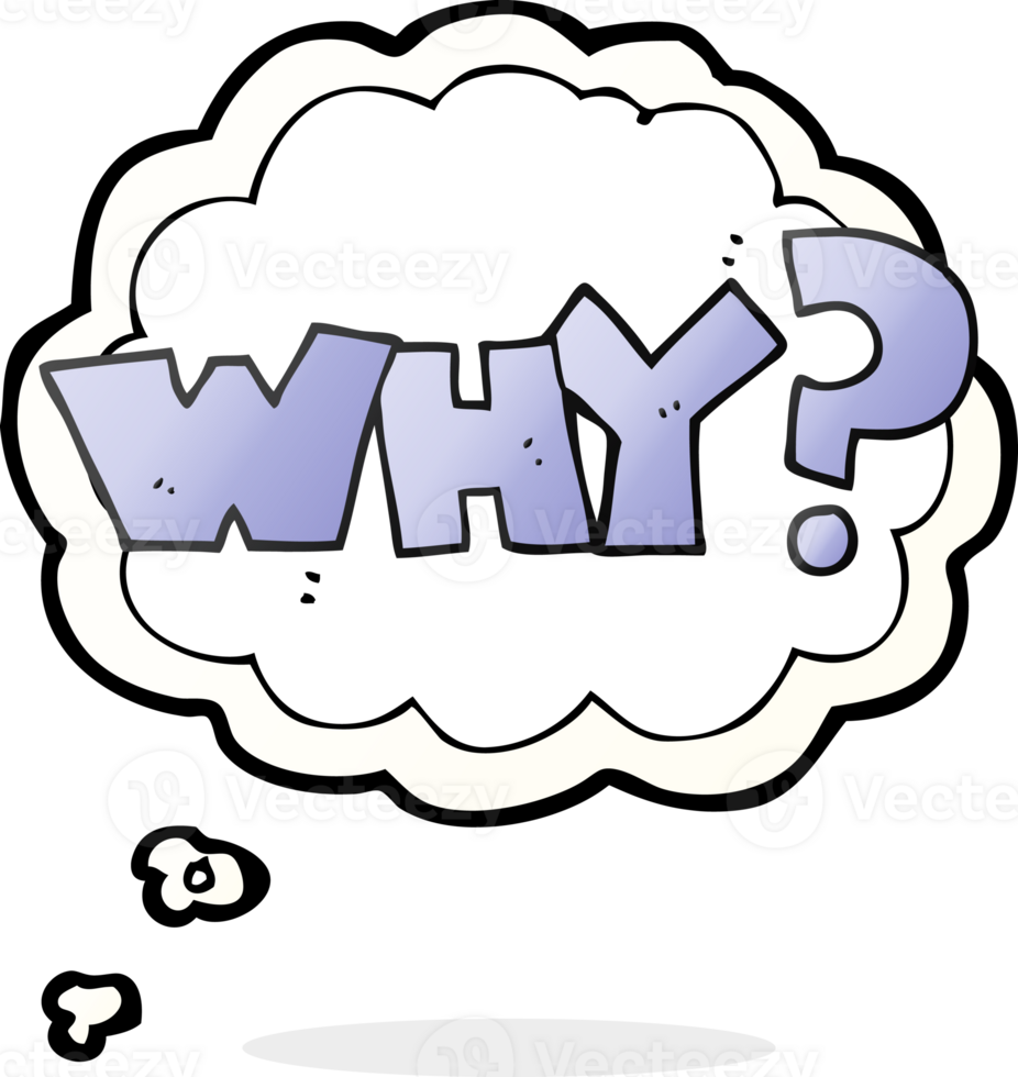 hand drawn thought bubble cartoon shout WHY png