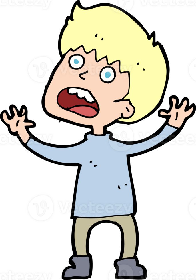 cartoon stressed boy png