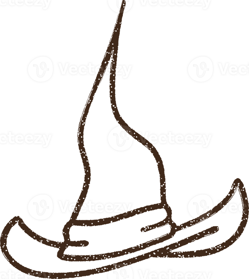Witch Hat Charcoal Drawing png