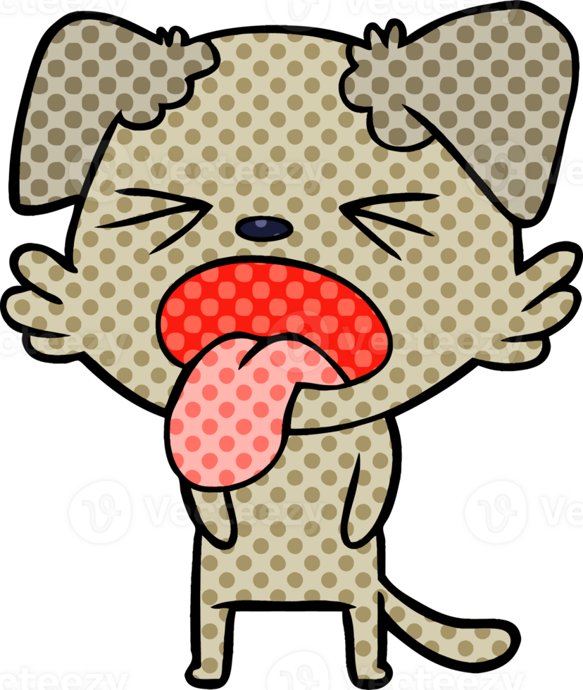 cartoon disgusted dog png