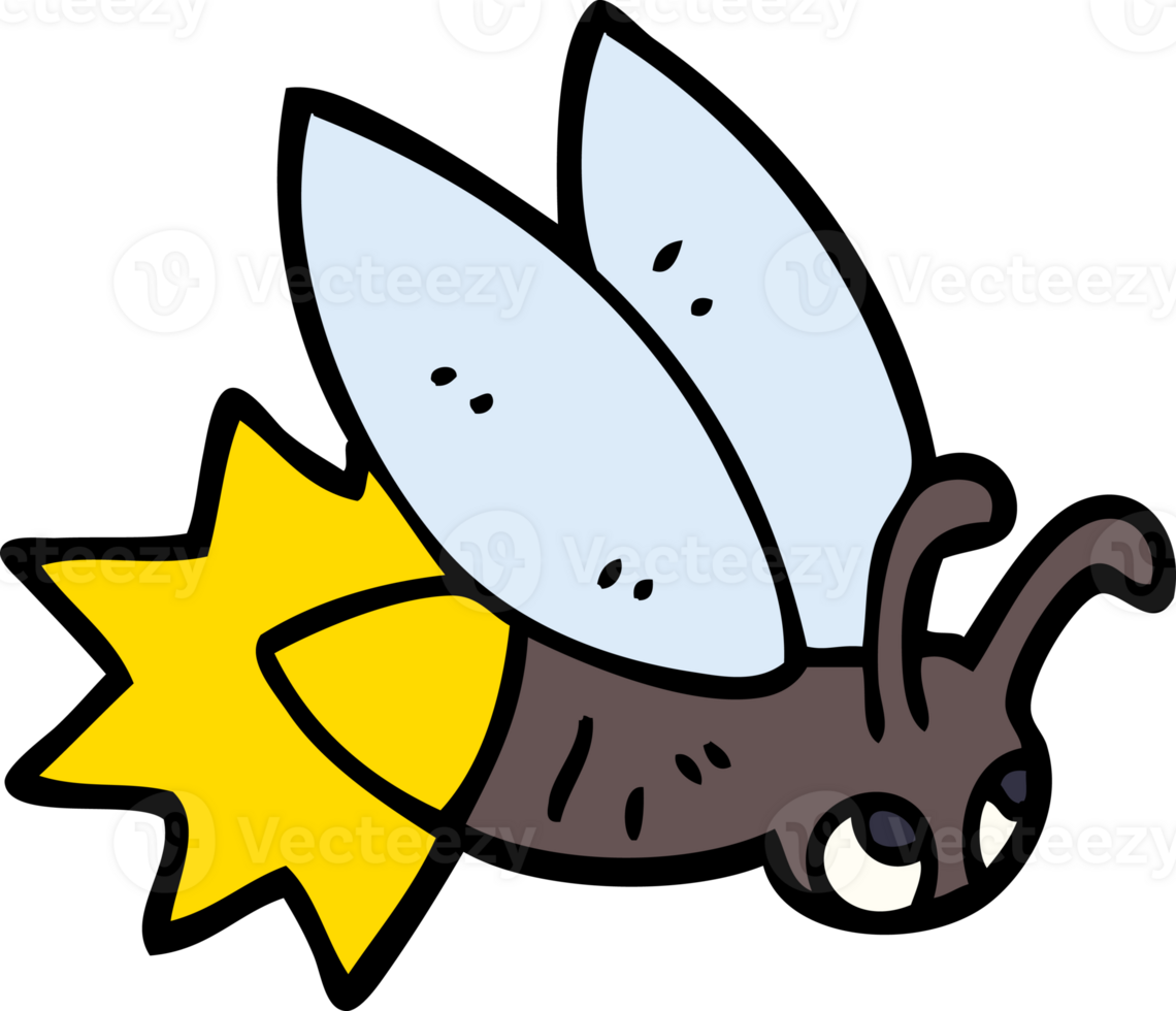cartoon doodle firefly png
