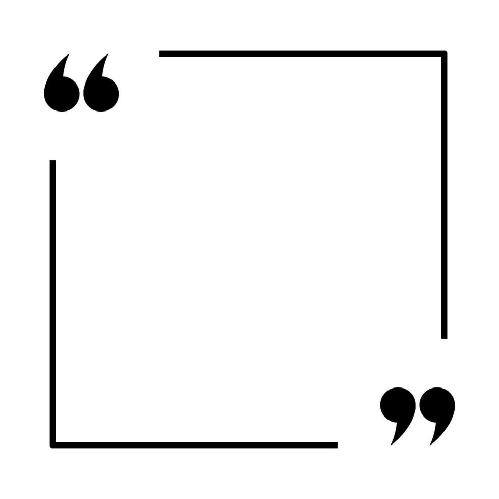 Quote template on white background. vector