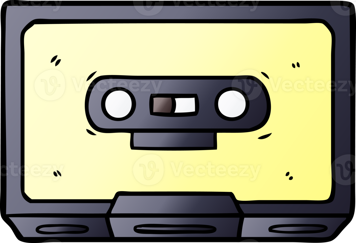 cartoon old cassette tape png
