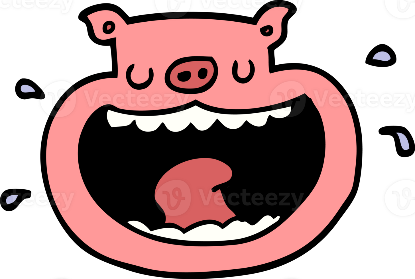 cartoon obnoxious pig png
