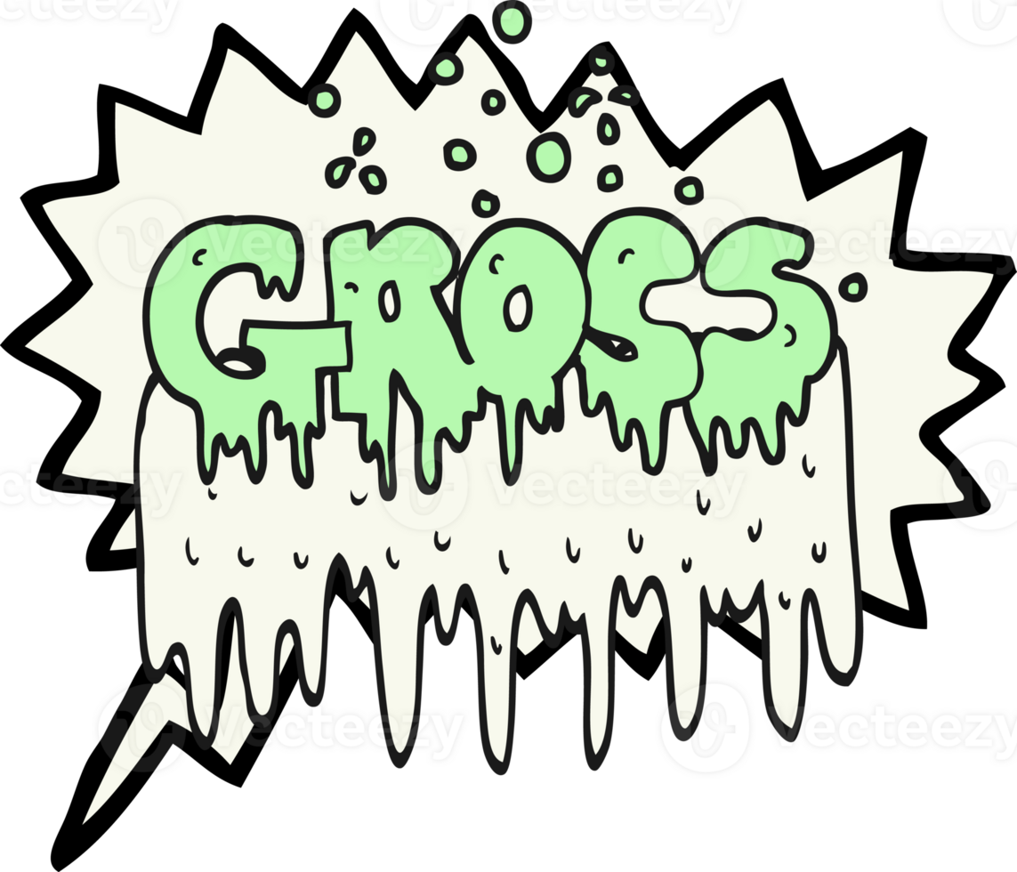 hand drawn speech bubble cartoon gross symbol png