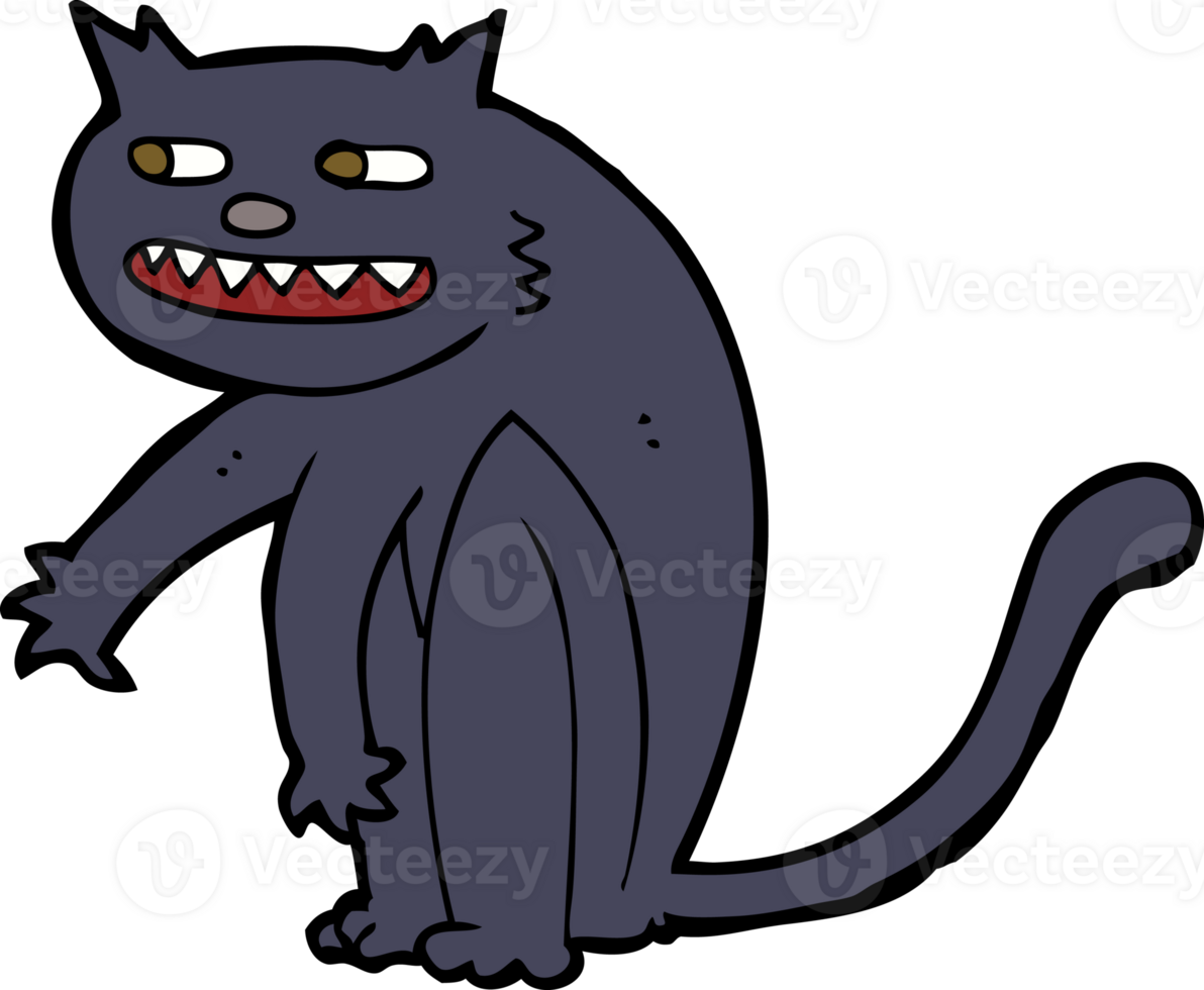 cartoon black cat png