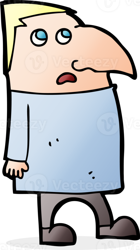 cartoon worried man png