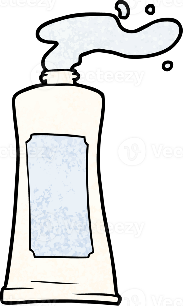 cartoon cream in tube png