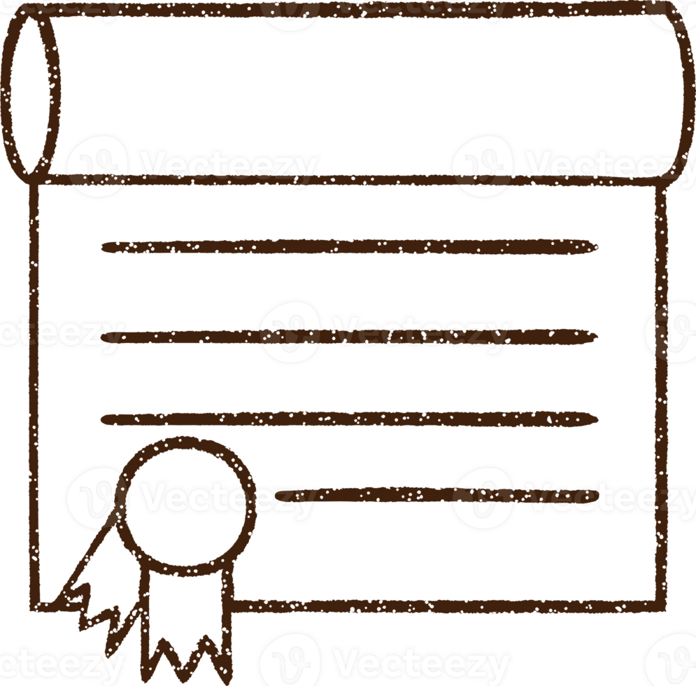 Important Document Charcoal Drawing png