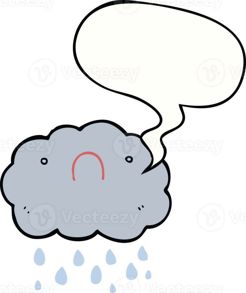 cute cartoon cloud with speech bubble png