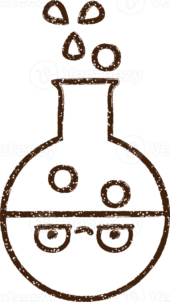Science Experiment Charcoal Drawing png