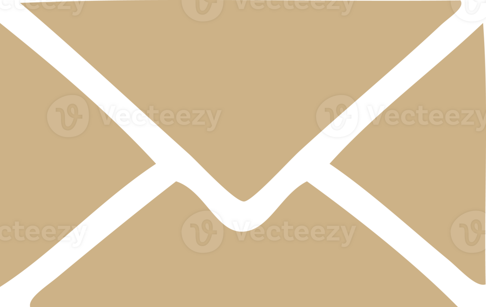 flat color retro cartoon of a paper envelope png