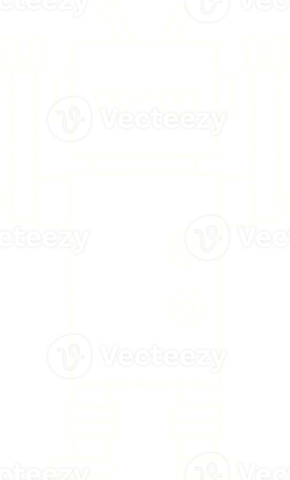 Robot Chalk Drawing png