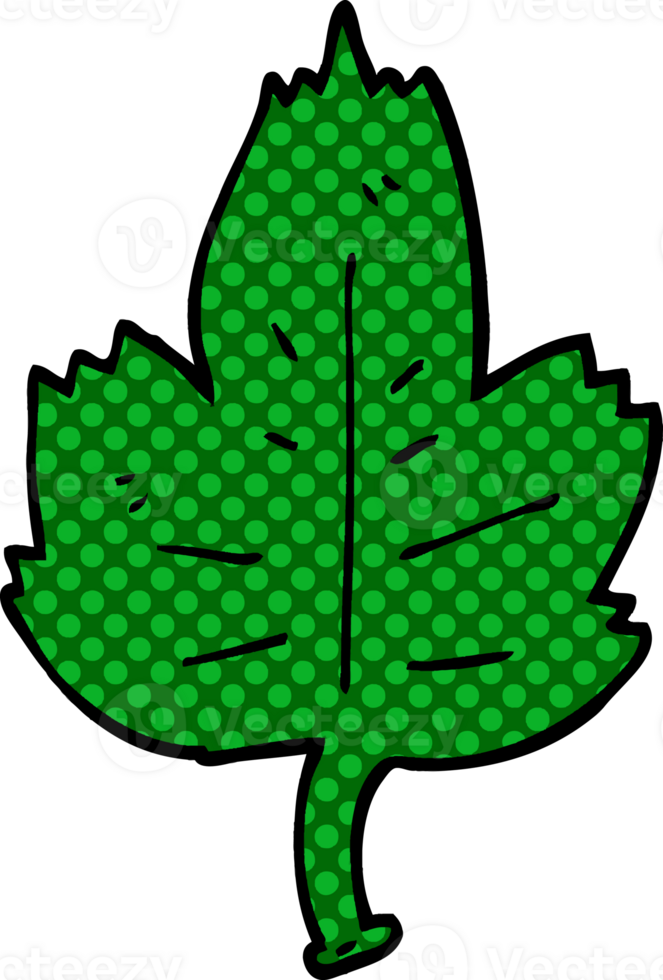 cartoon doodle leaf png