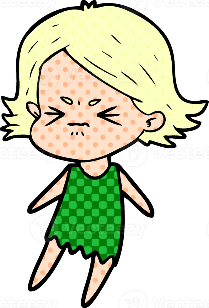 cartoon angry woman png