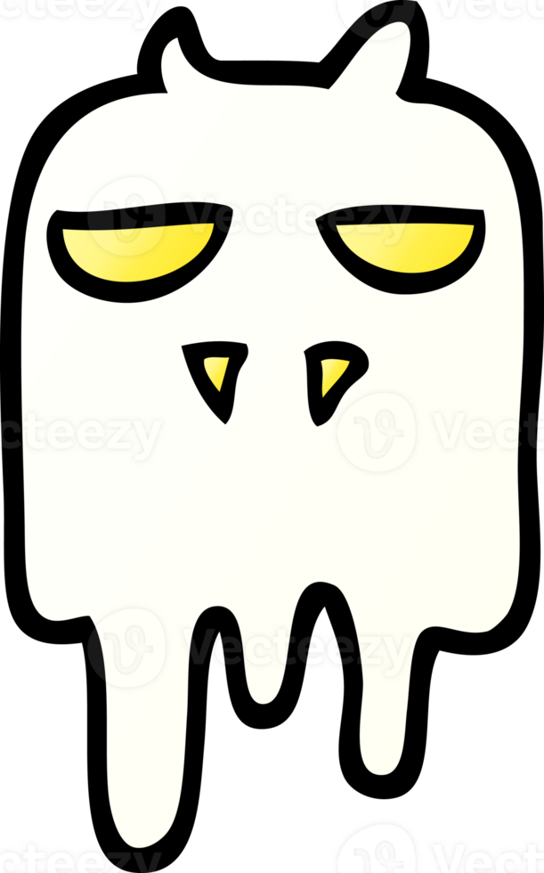 gradient illustration cartoon spooky ghost png