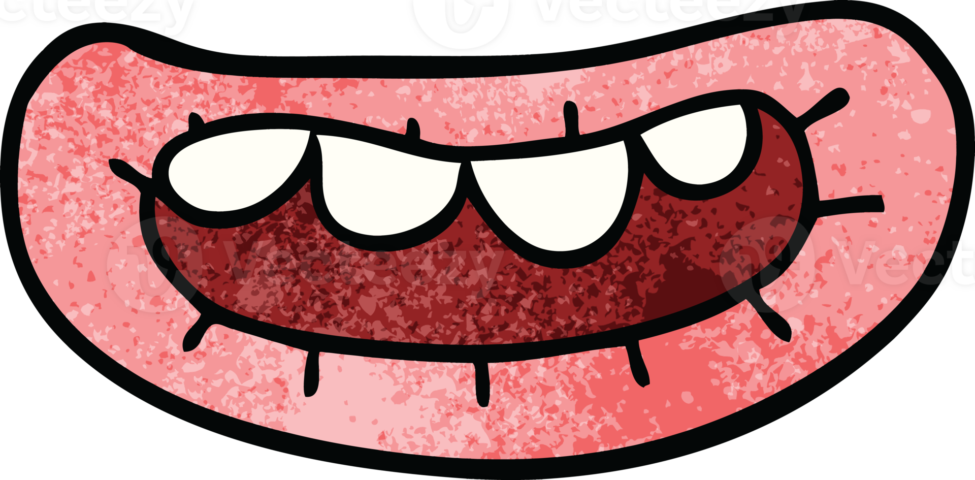 cartoon doodle mouth png