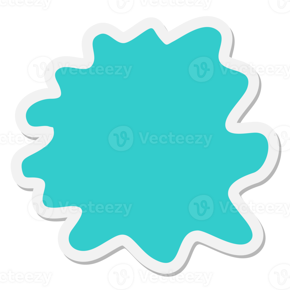 expressive shape blob sticker png