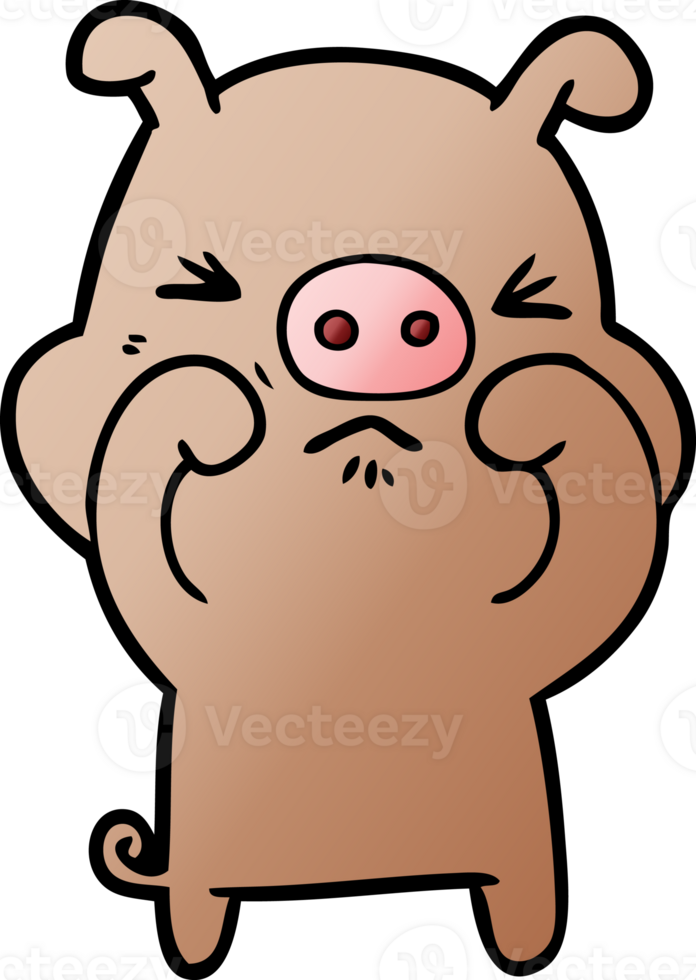 cartoon grumpy pig png