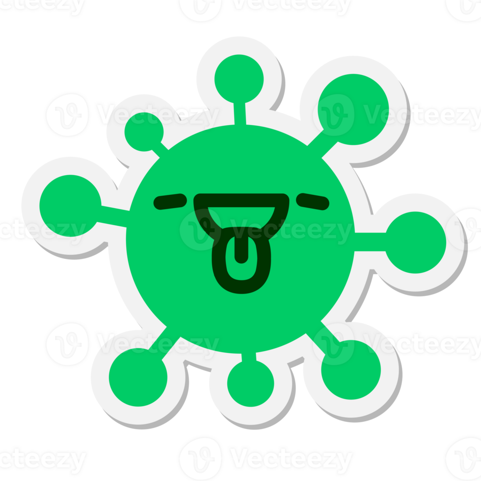 satisfied virus sticker png