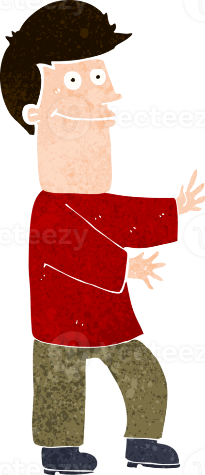 cartoon man gesturing png