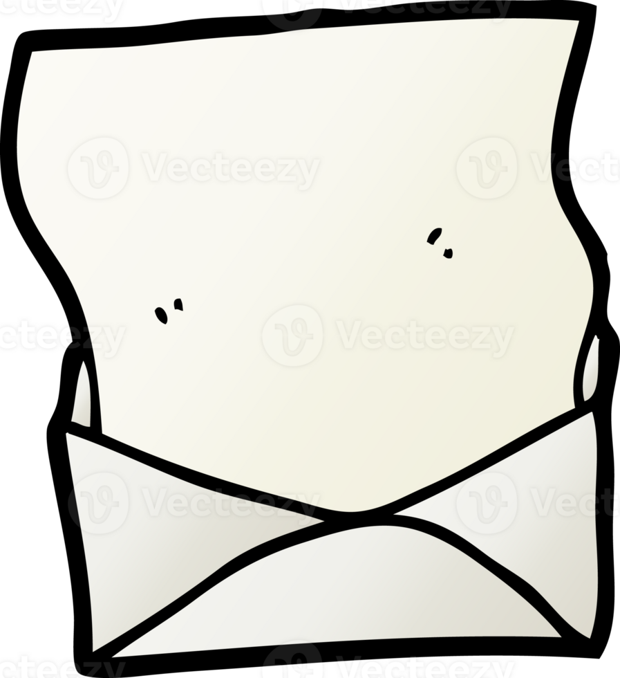 cartoon letter and envelope png