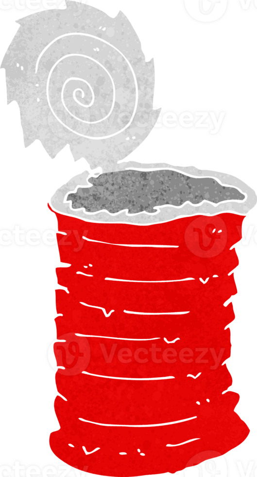 cartoon old tin can png