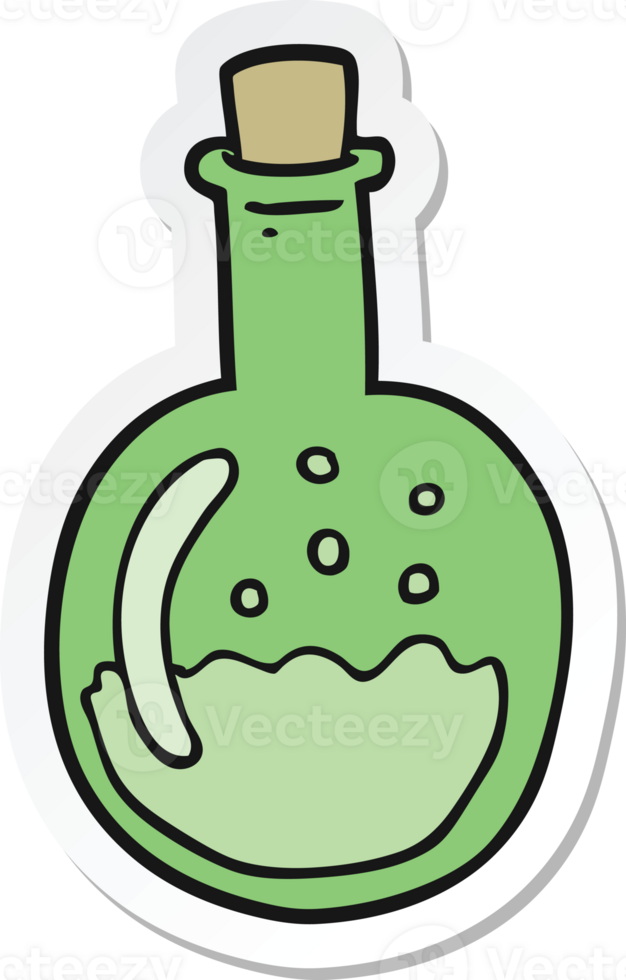 sticker of a cartoon potion png