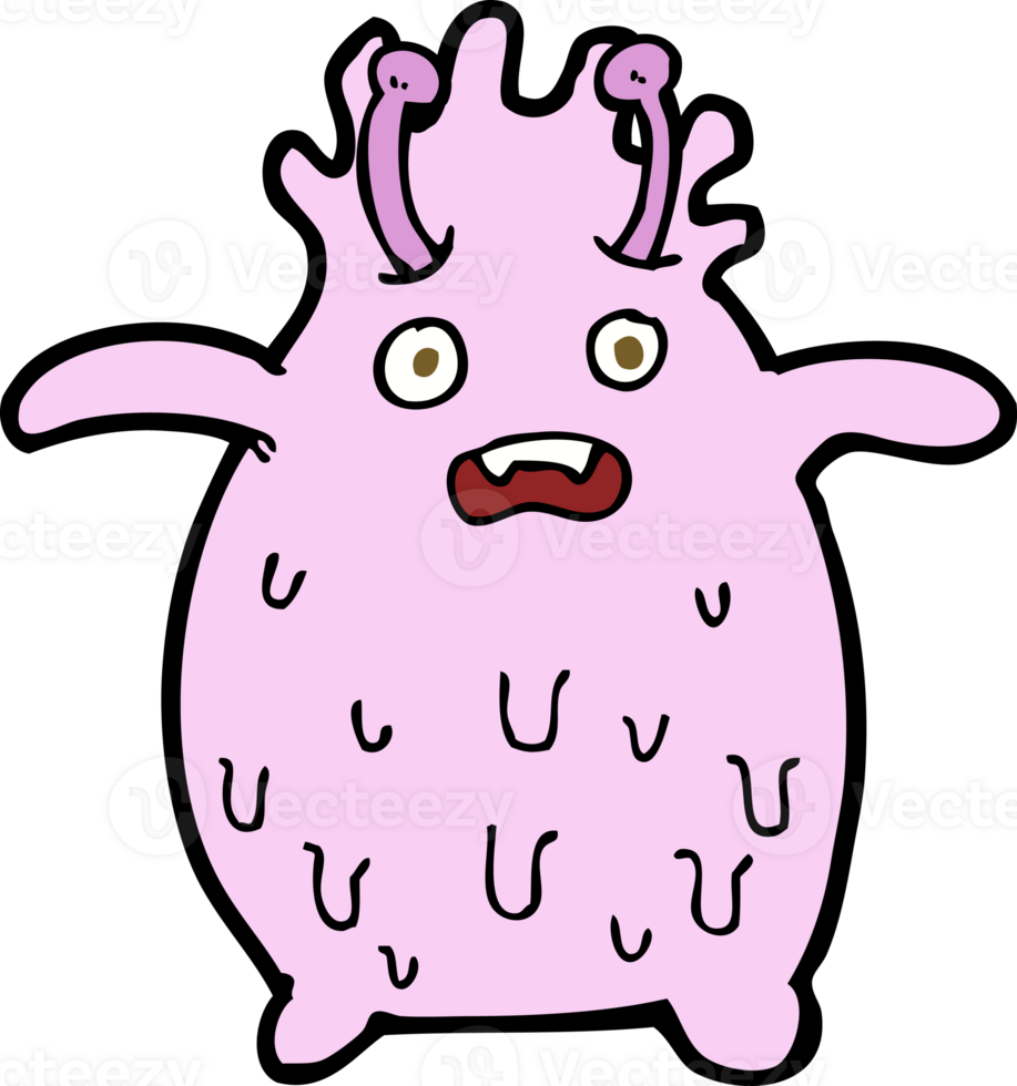 cartoon funny slime monster png