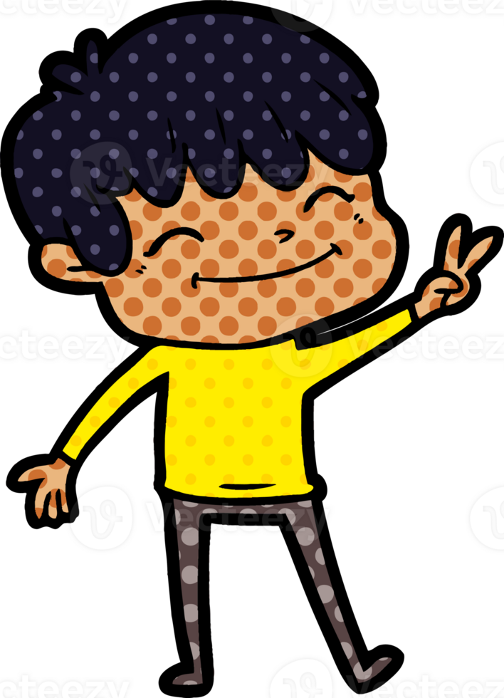 cartoon happy boy png