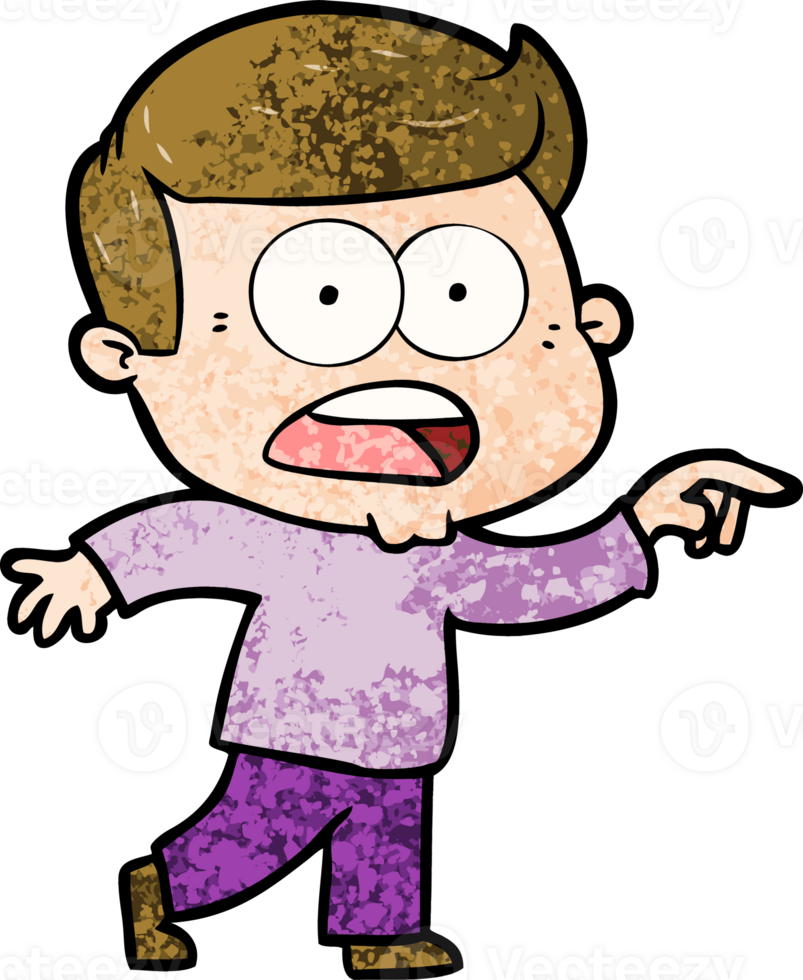 cartoon shocked man png