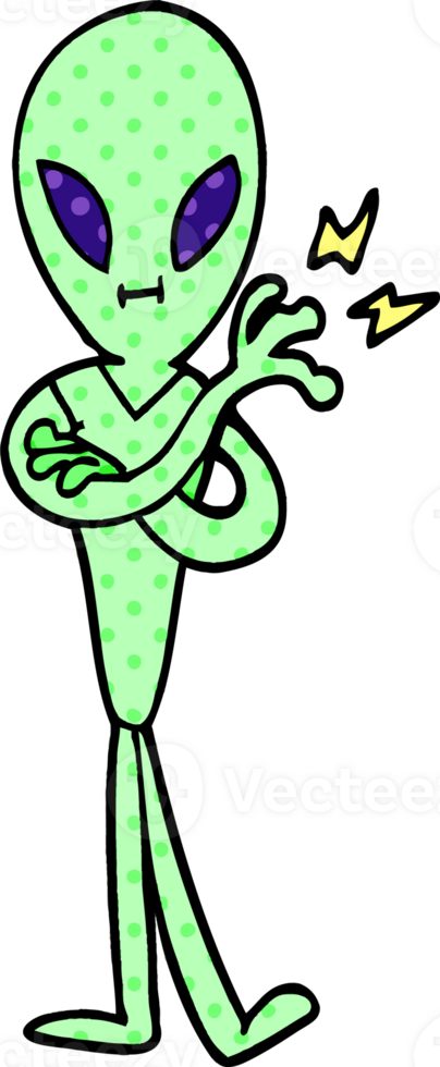 cartoon doodle alien png