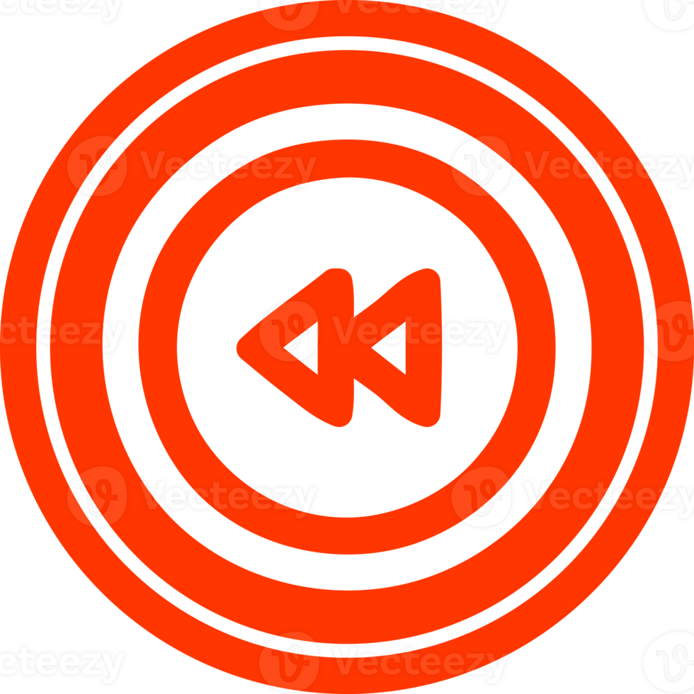 rewind button circular icon symbol png
