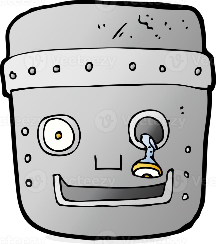 cartoon robot head png